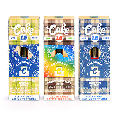 Cake Cold Pack Live Resin Disposable Vape 1.5G