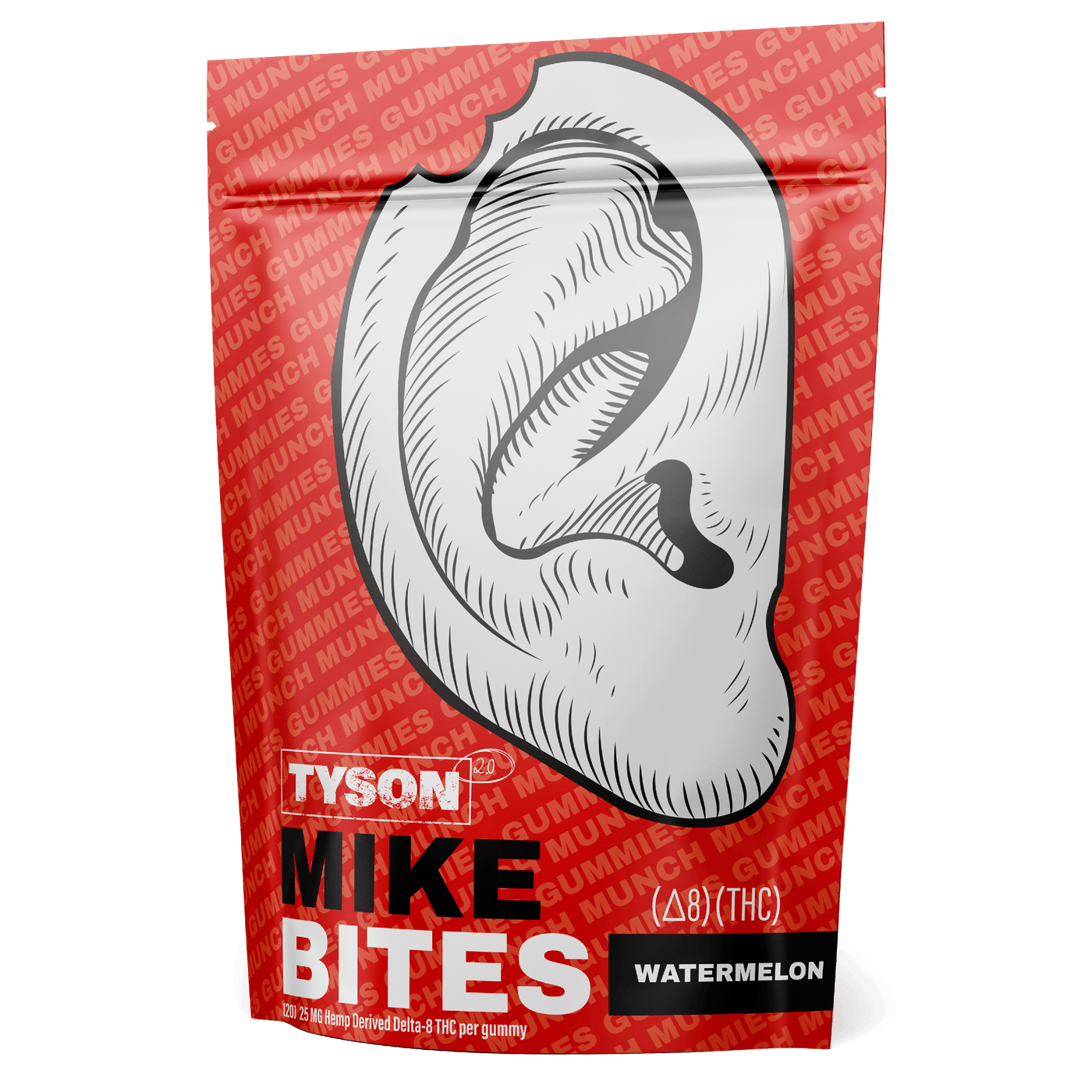 Tyson Mike Bites 2.0 – Delta 8 Gummies 20ct Pouch 500mg